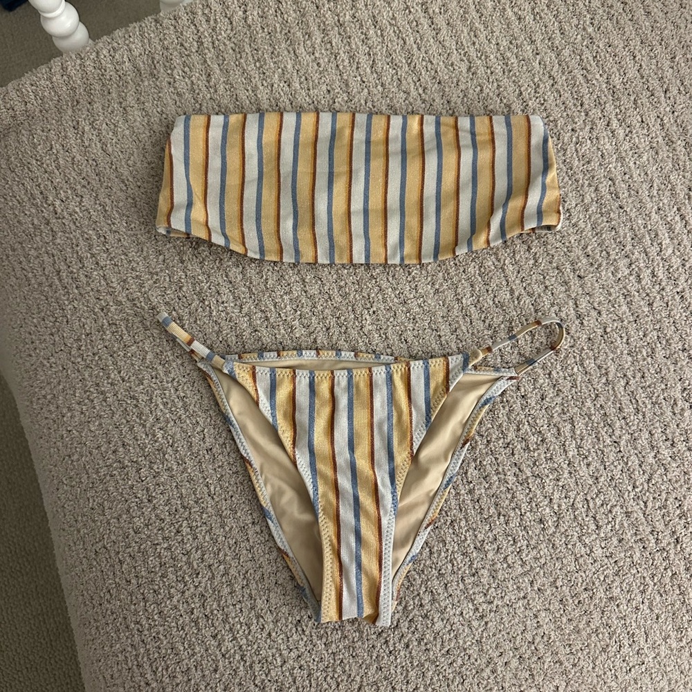 Pacsun Striped Swim Set